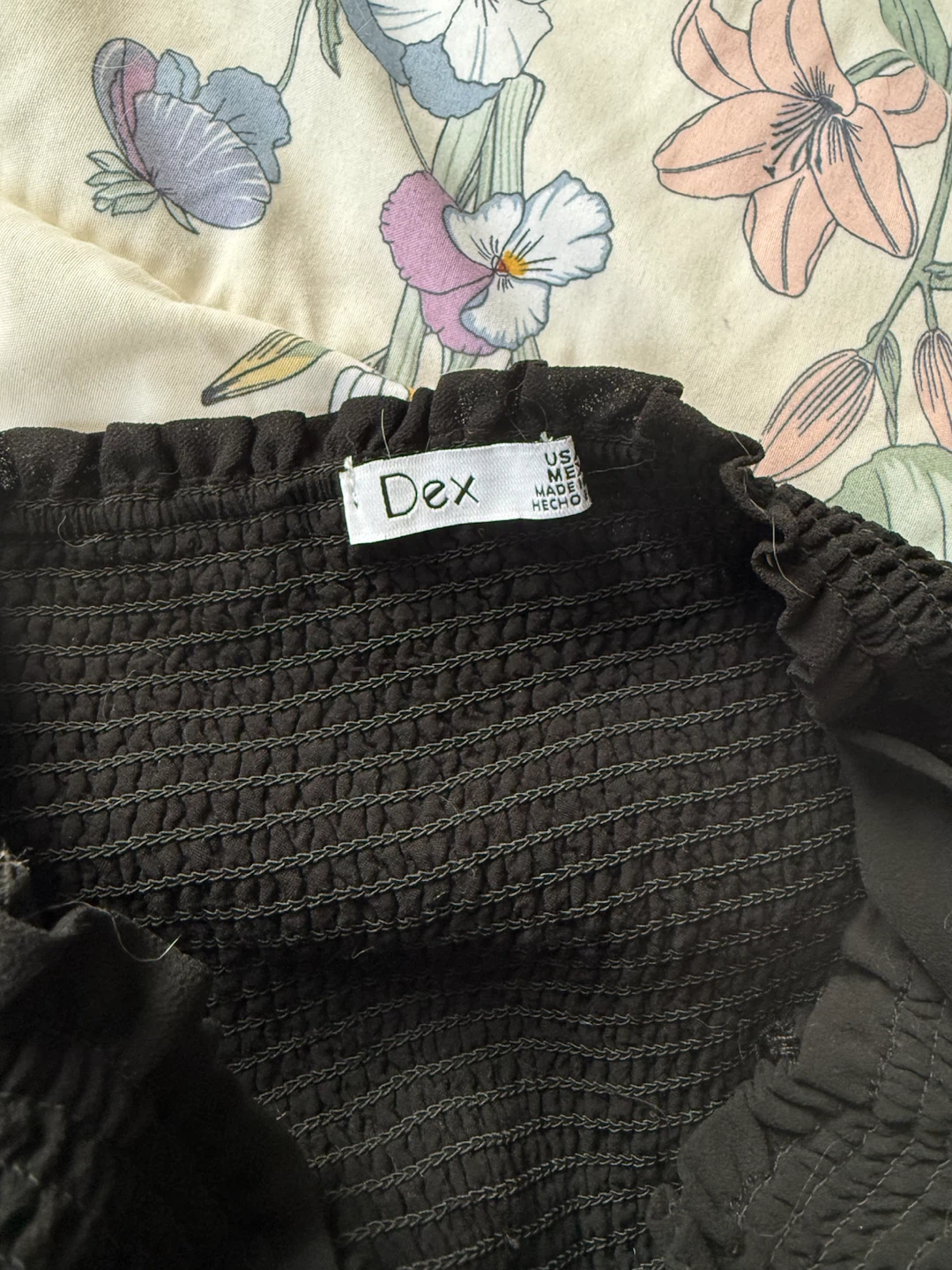 Dex Black Smocked Maxi Dress - photo 2