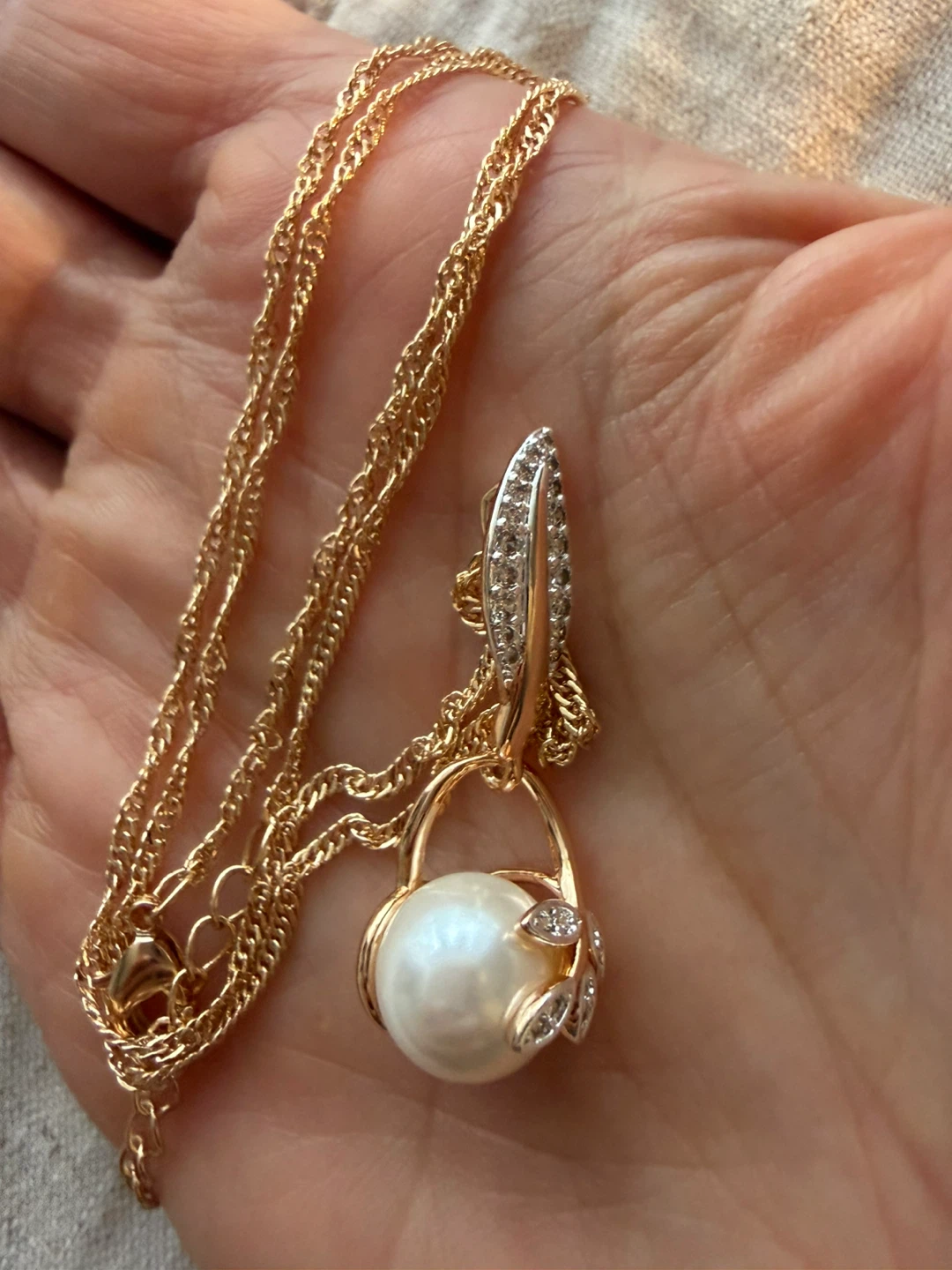 14k pearl necklace
