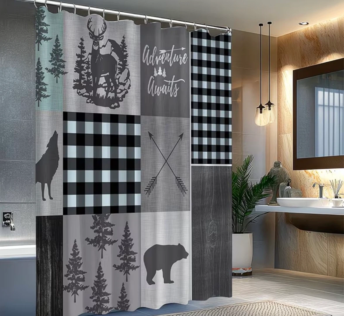 Rustic Cottage Shower Curtain - photo 2