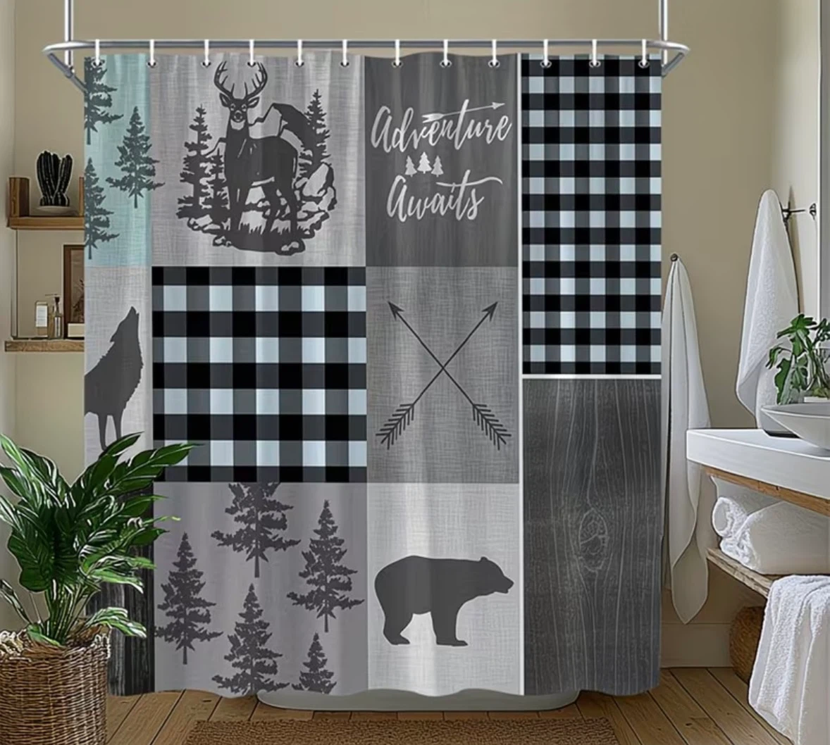 Rustic Cottage Shower Curtain - photo 4