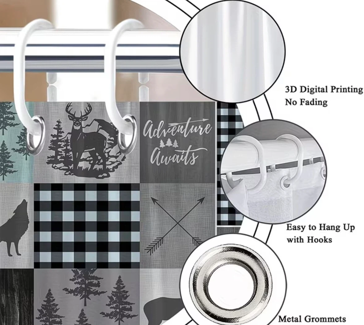 Rustic Cottage Shower Curtain - photo 5