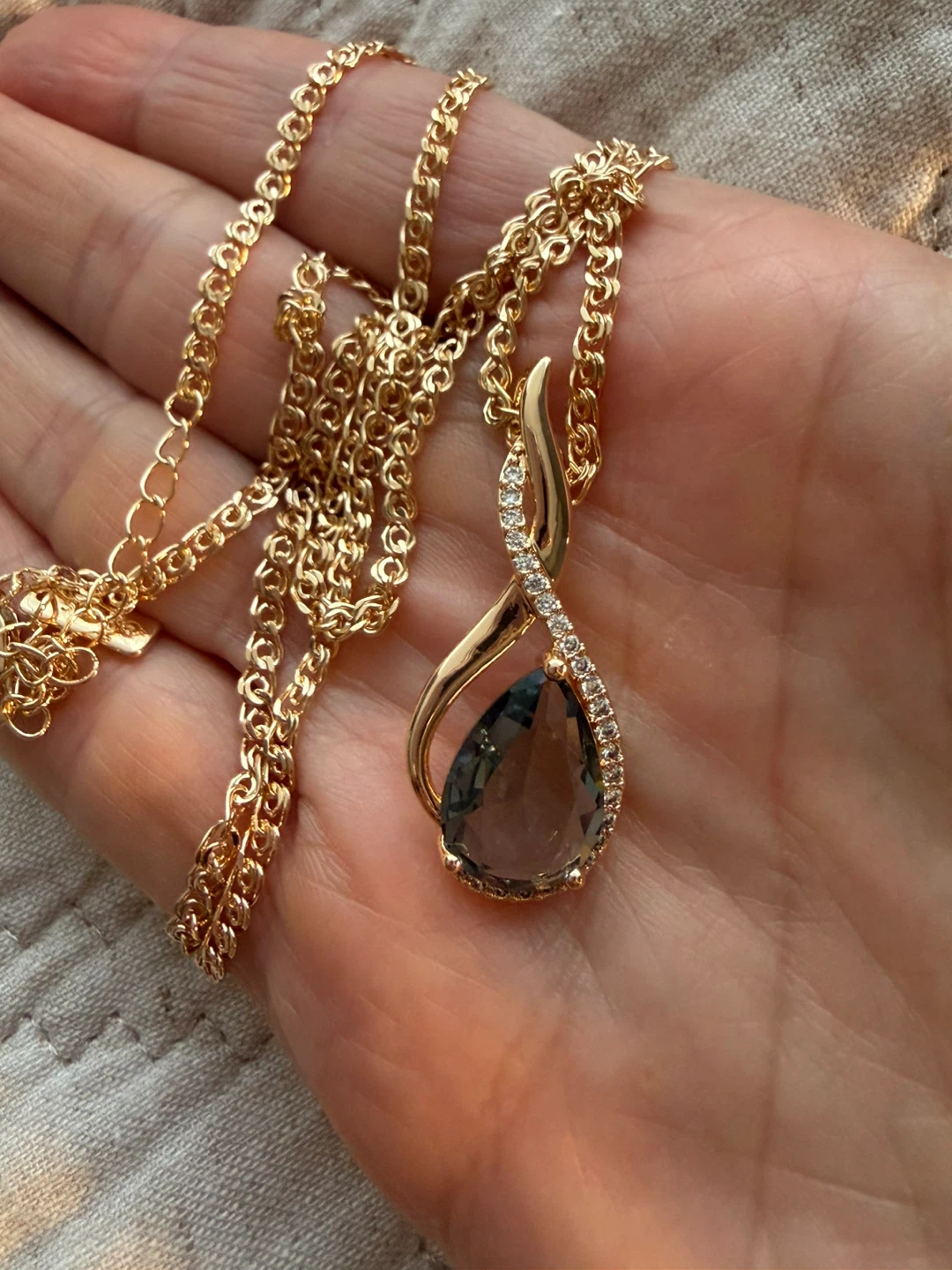 New 14k gemstone necklace