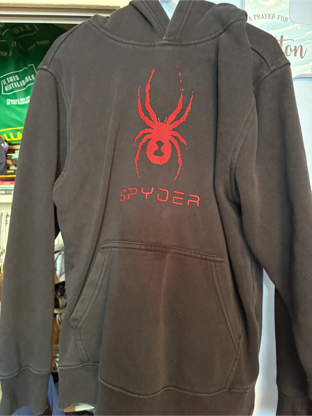 Spyder Black Youth Hoodie Size L 10/12