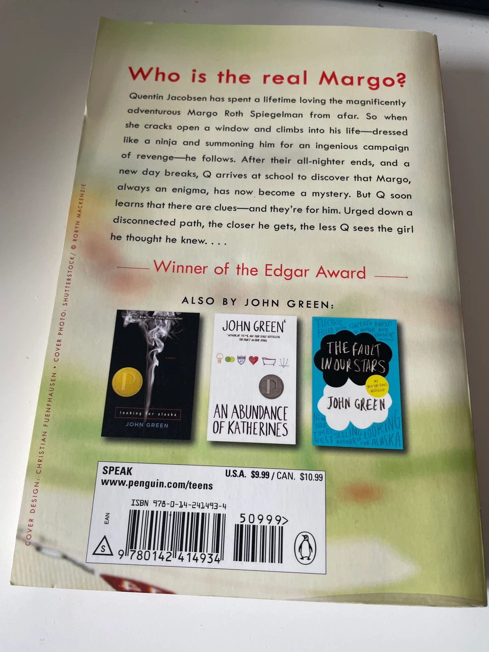 John Green Paper Towns Paperback Book - photo 2