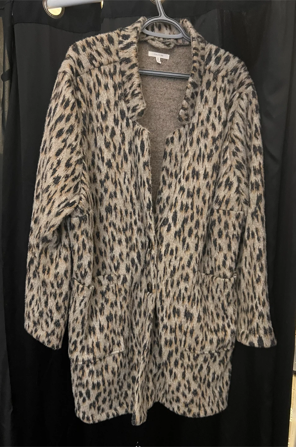 New plus size 2X Leopard Print Cardigan - photo 4