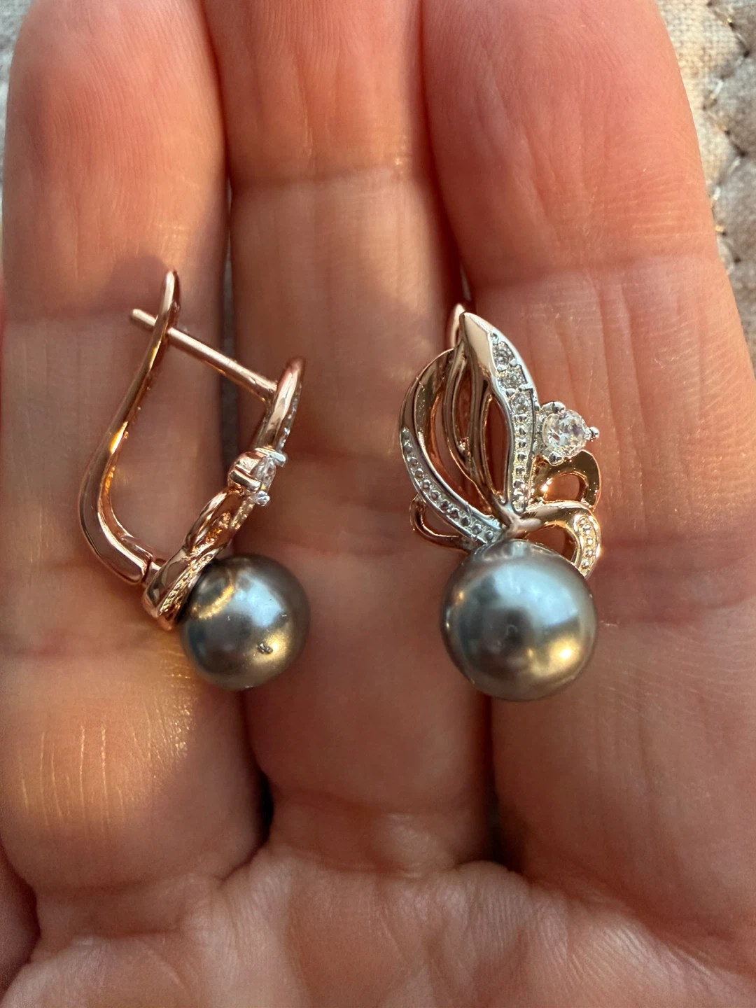 New 14k pearl earrings