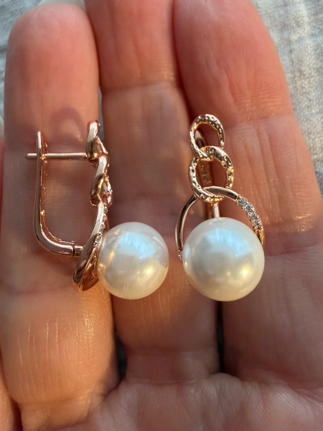 New 14k pearl earrings