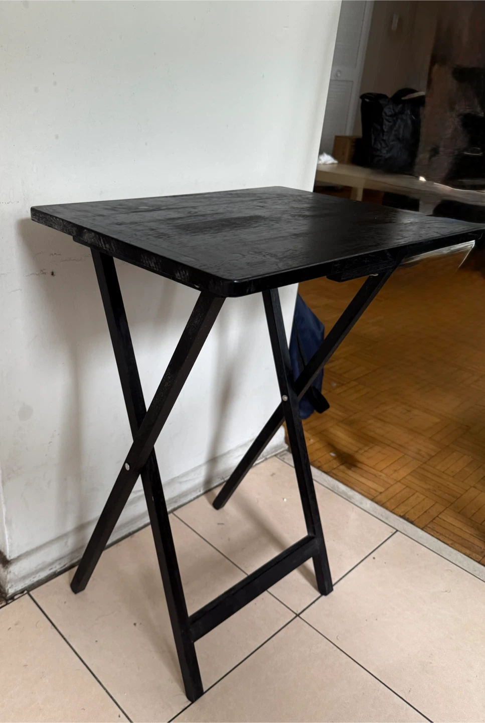 Black Folding Table - photo 2