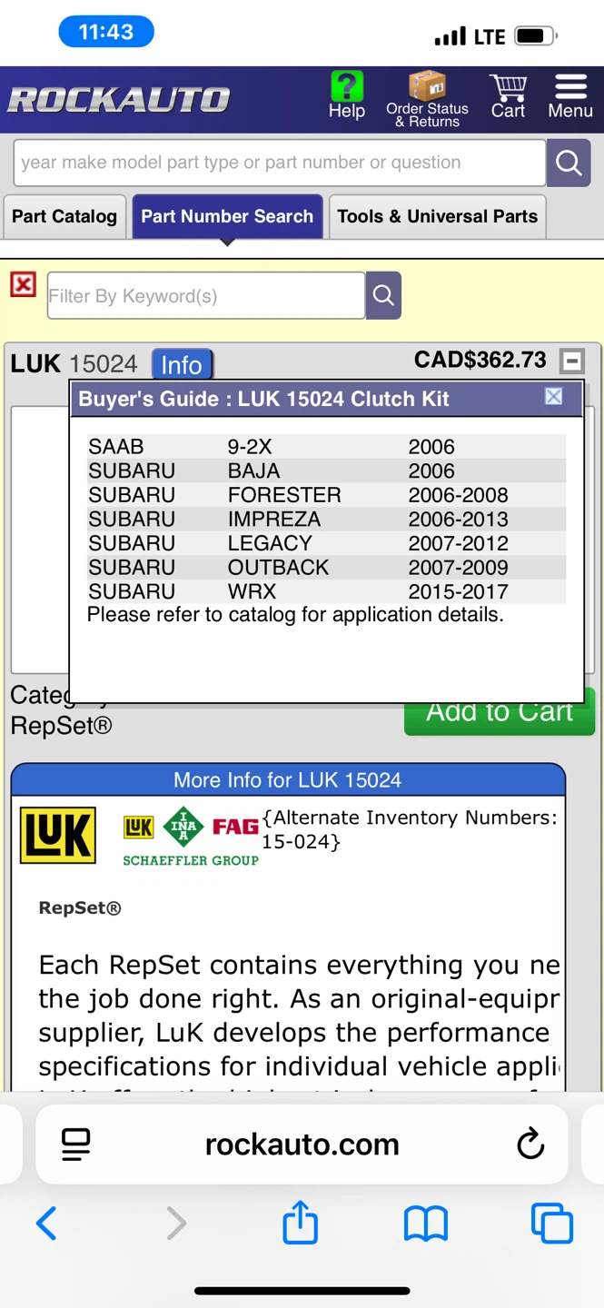 LUK 15024 Clutch Kit - photo 2