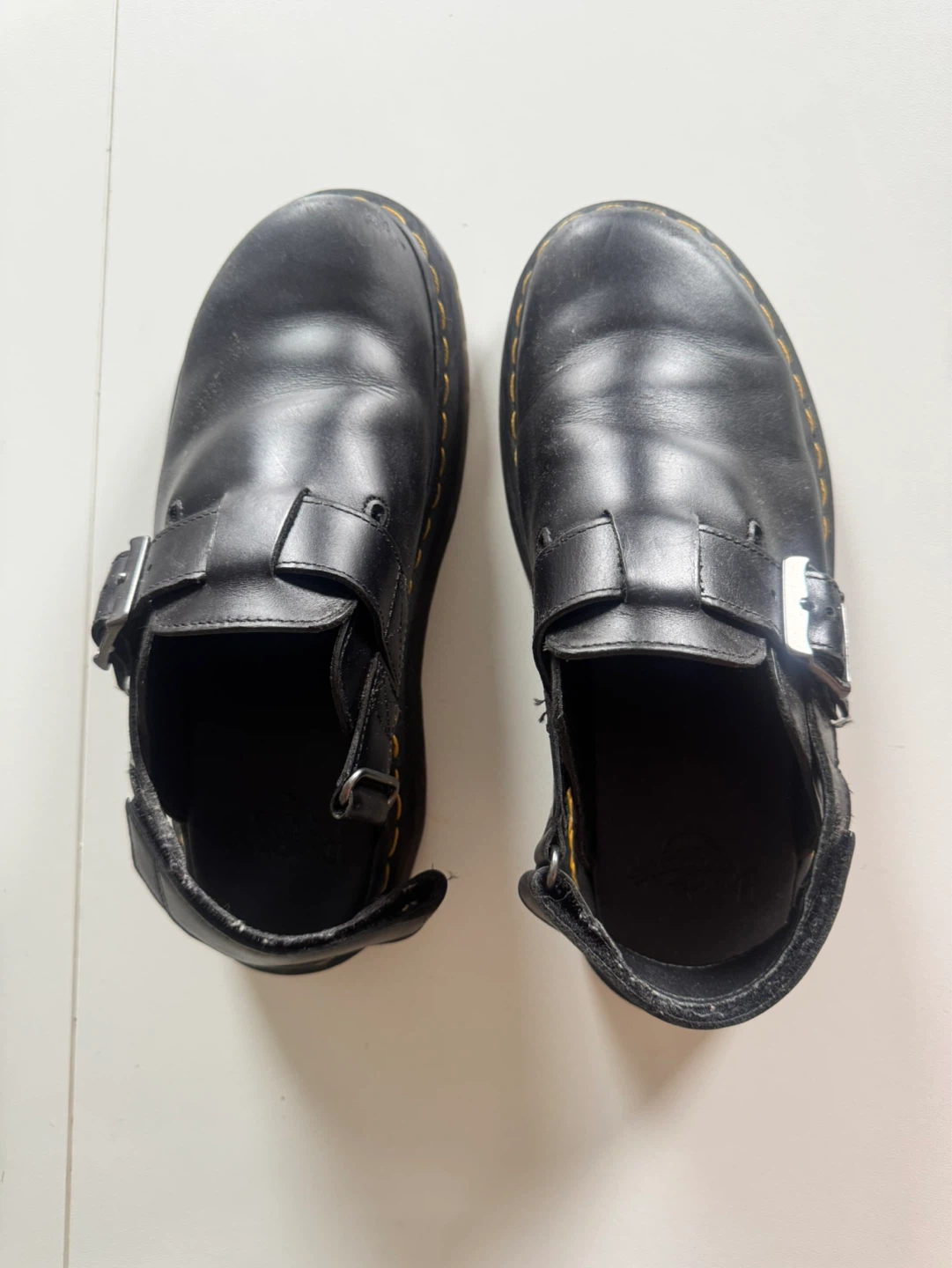 Dr. Martens Jorge Black Leather Mules Size 7 UK / 9 US - photo 2