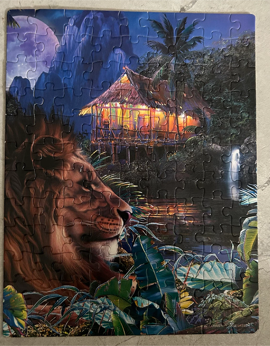 Lion Jungle Hut Puzzle