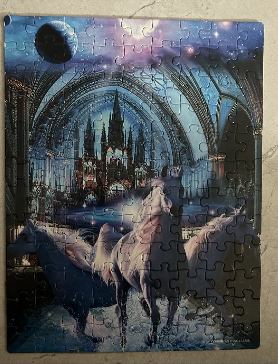 Fantasy Castle and Horses Jigsaw Puzzle