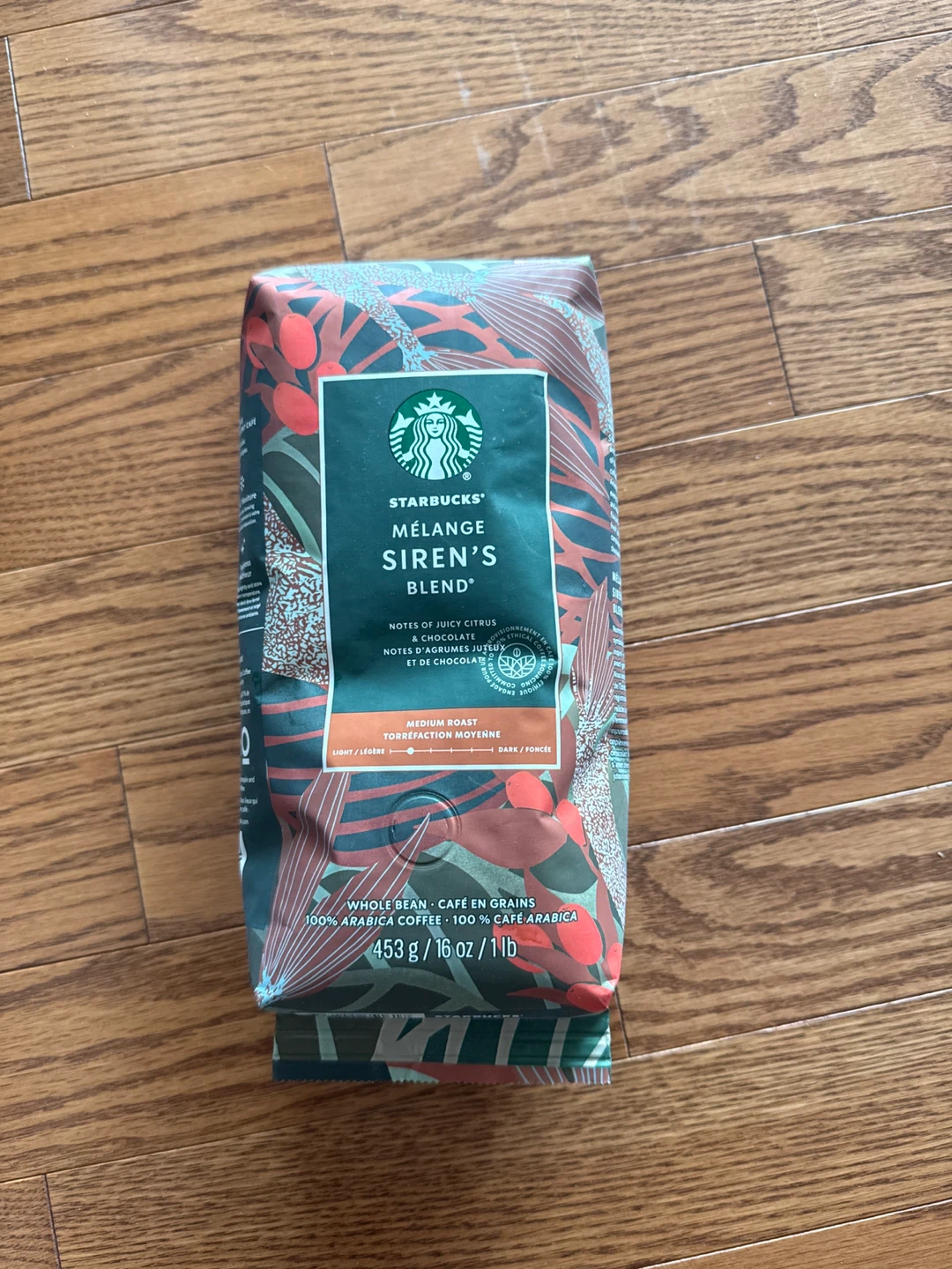 Starbucks Siren's Blend Medium Roast Whole Bean Coffee