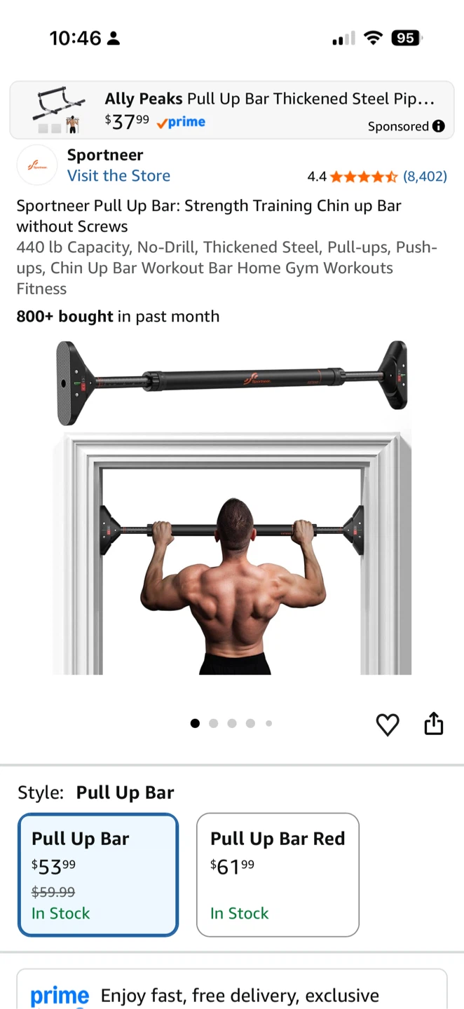 Sportneer Pull Up Bar