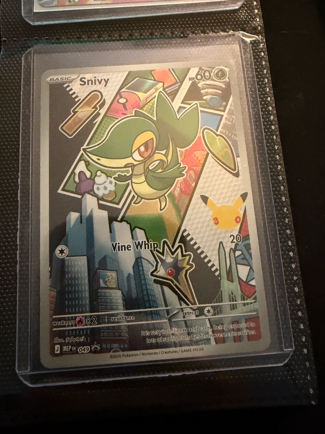 Pokémon Snivy MEP EN 049 Full Art Card first partners series 2
