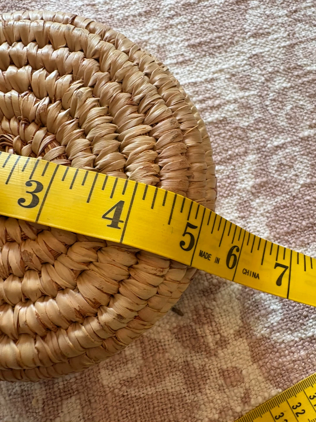 Vintage Moroccan Woven Basket with Lid - photo 4