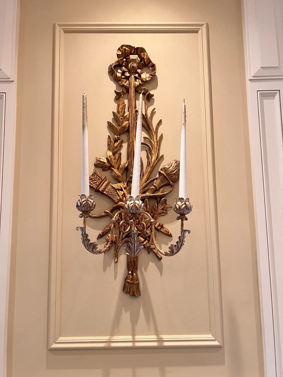 Gold Wall Sconce Candelabra