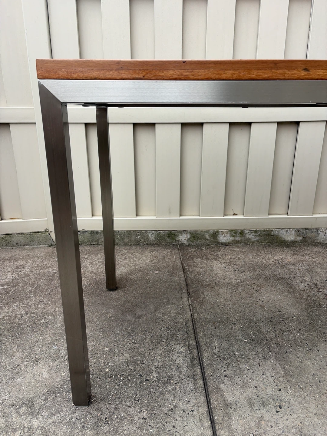 Crate & Barrel - (Parsons) Recycled Multi-Wood Dining Table - photo 5