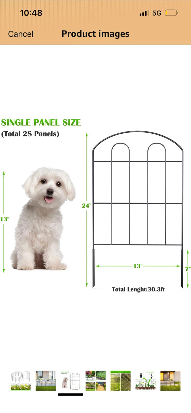 NANANARDOSO Decorative Garden Fence Panels - photo 4