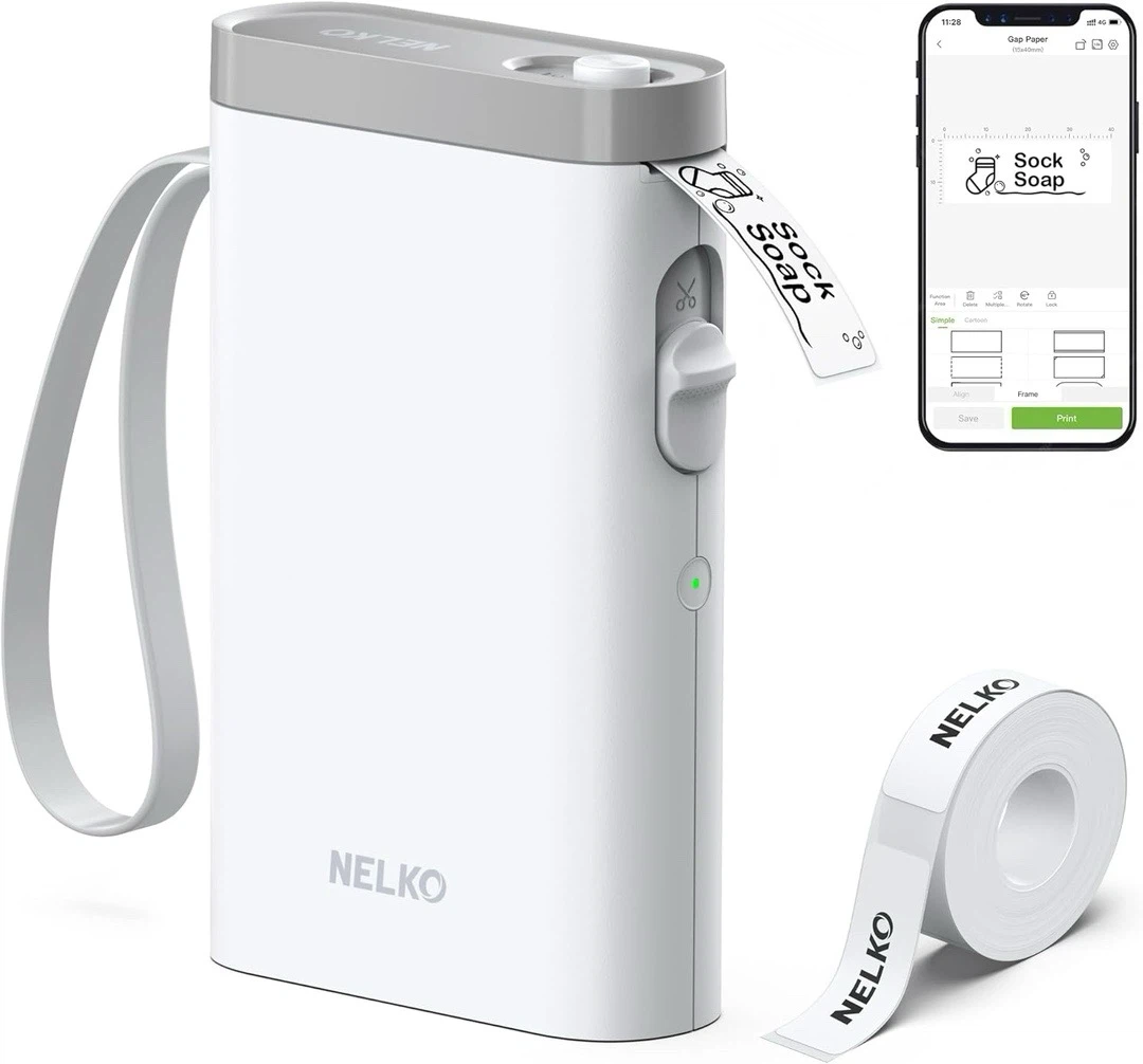 Nelko P21 Bluetooth Label Maker Printer