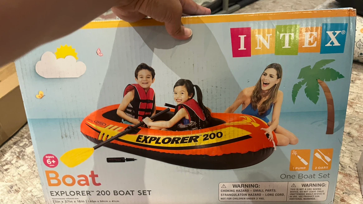 Intex Explorer 200 Inflatable Boat Set - photo 4