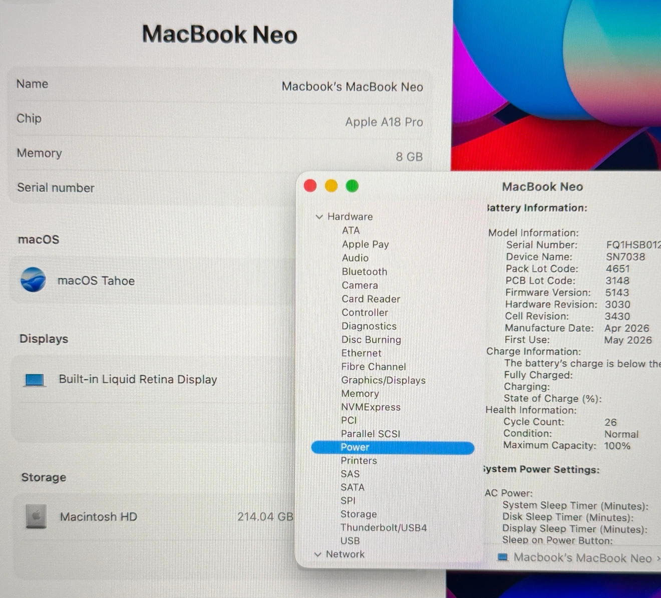 Macbook Neo 2026 / 256GB Storage / 100% Battery - *Warranty* - photo 5