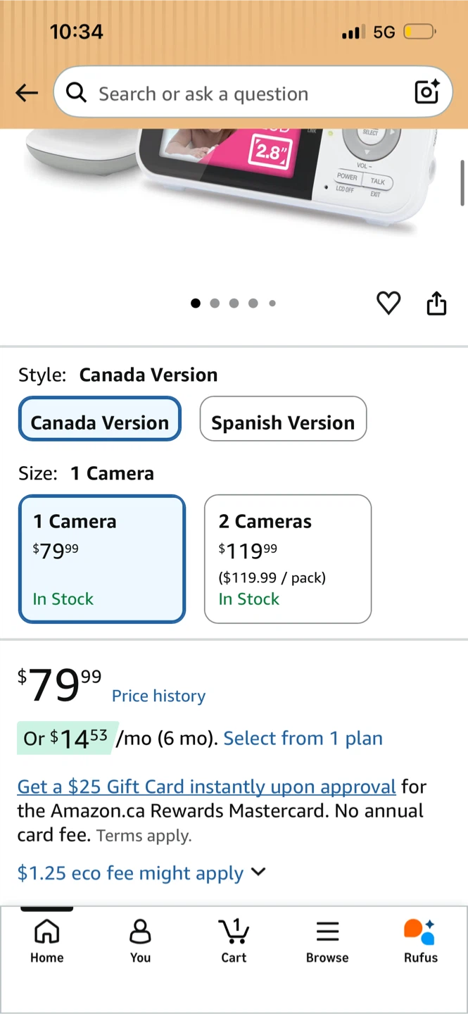 VTech VM819 Baby Monitor - 1 Camera - photo 2