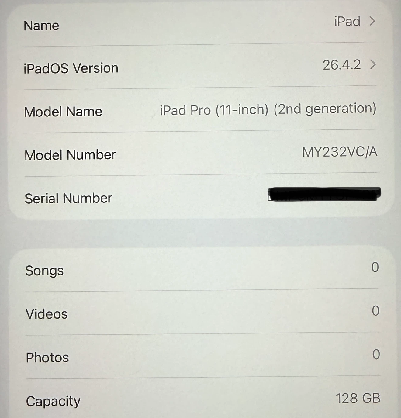 IPad Pro 11" / 99% Battery / 128GB / 2Gen - photo 3