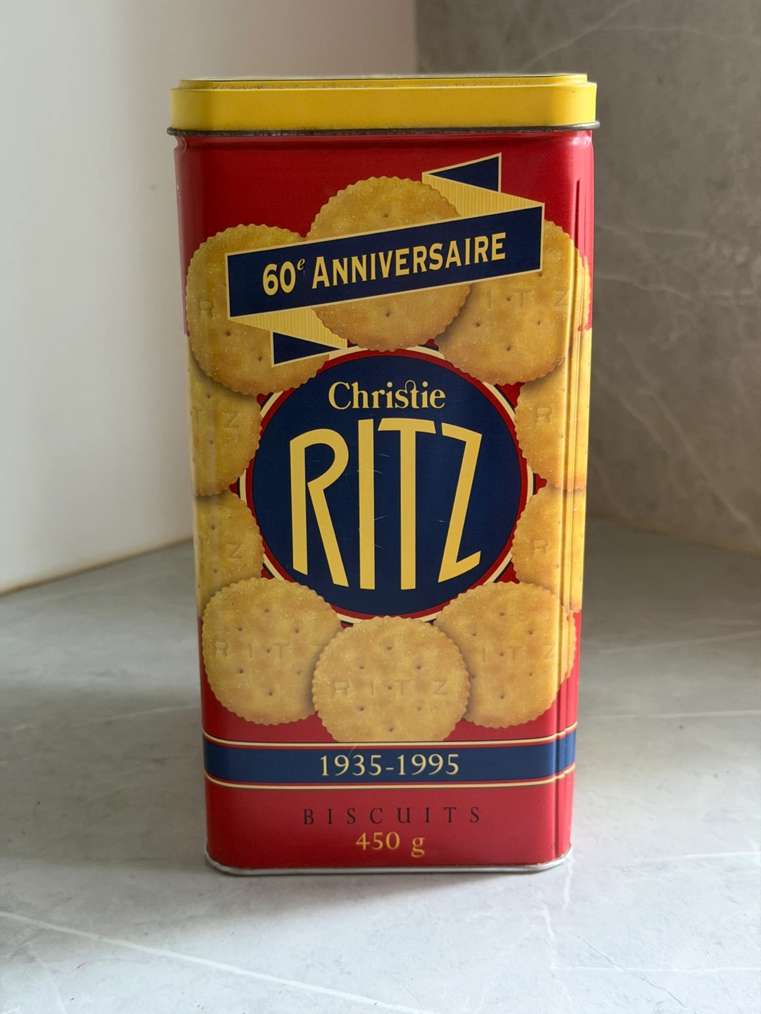RITZ commemorative biscuit tin