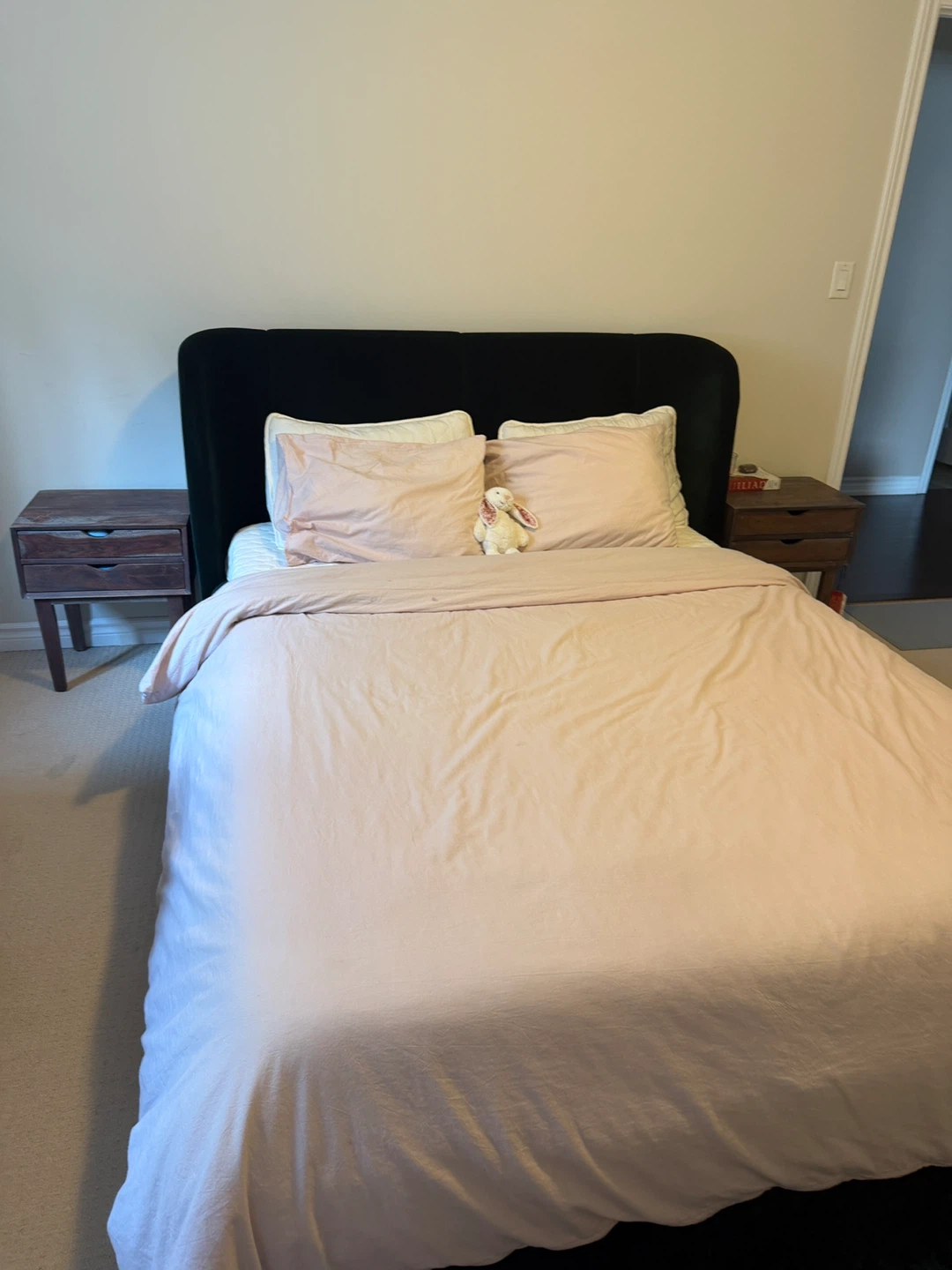 IKEA Queen size green Velvet Bed Frame | Excellent Condition