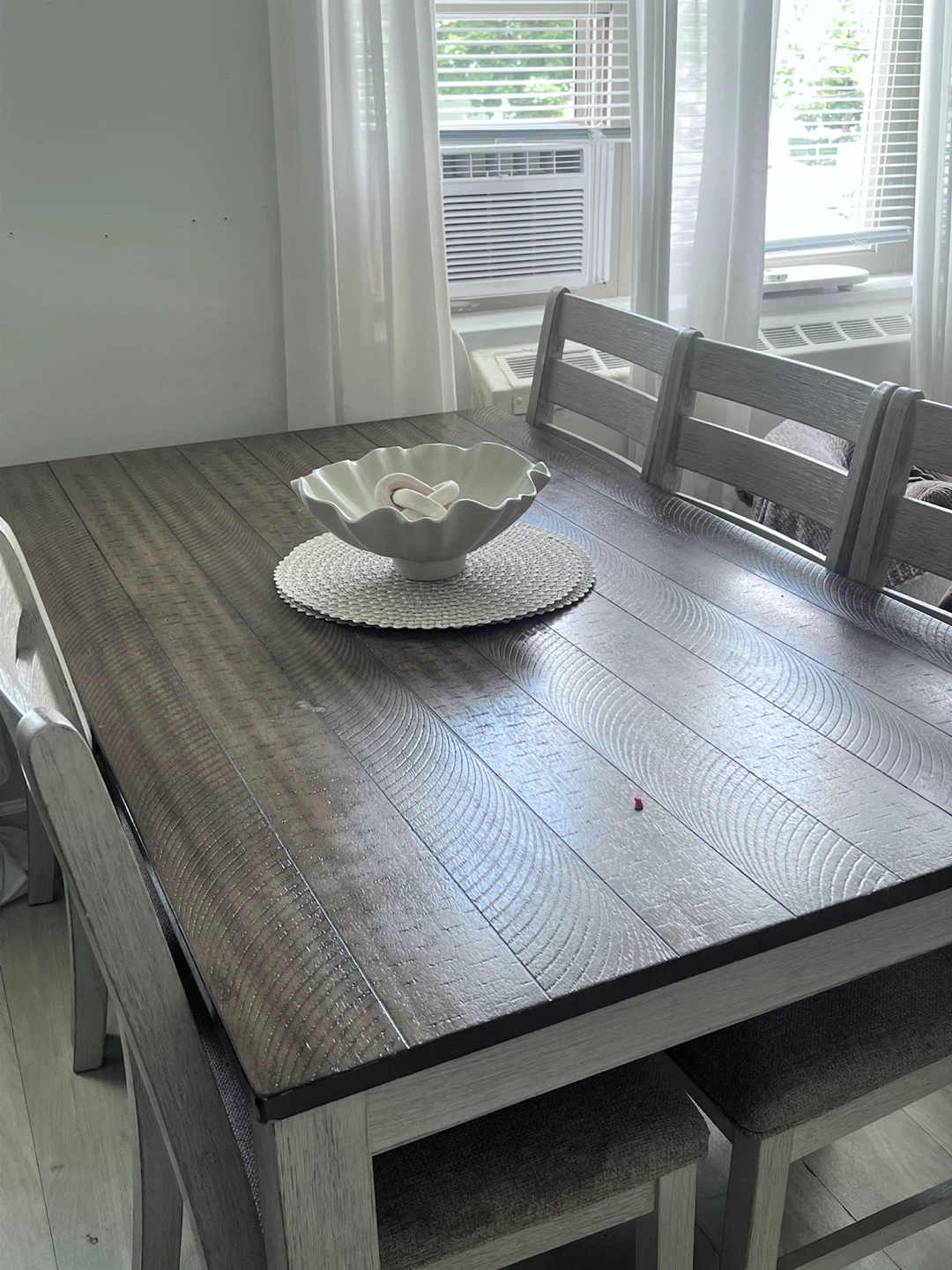 Dining Table with  6 Chairs Farmhouse Style - photo 2