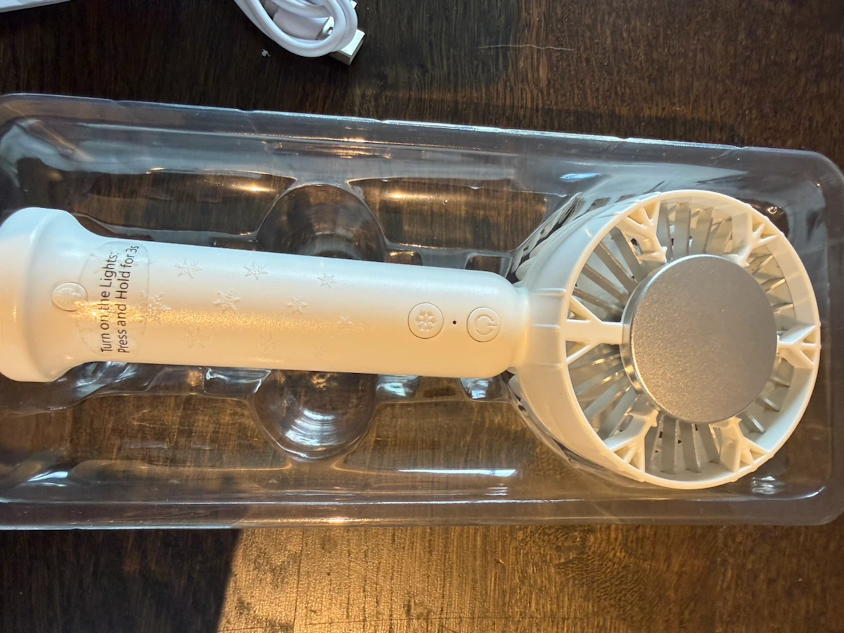 personal Handheld Fan with cooling plate - rechargeable - photo 2
