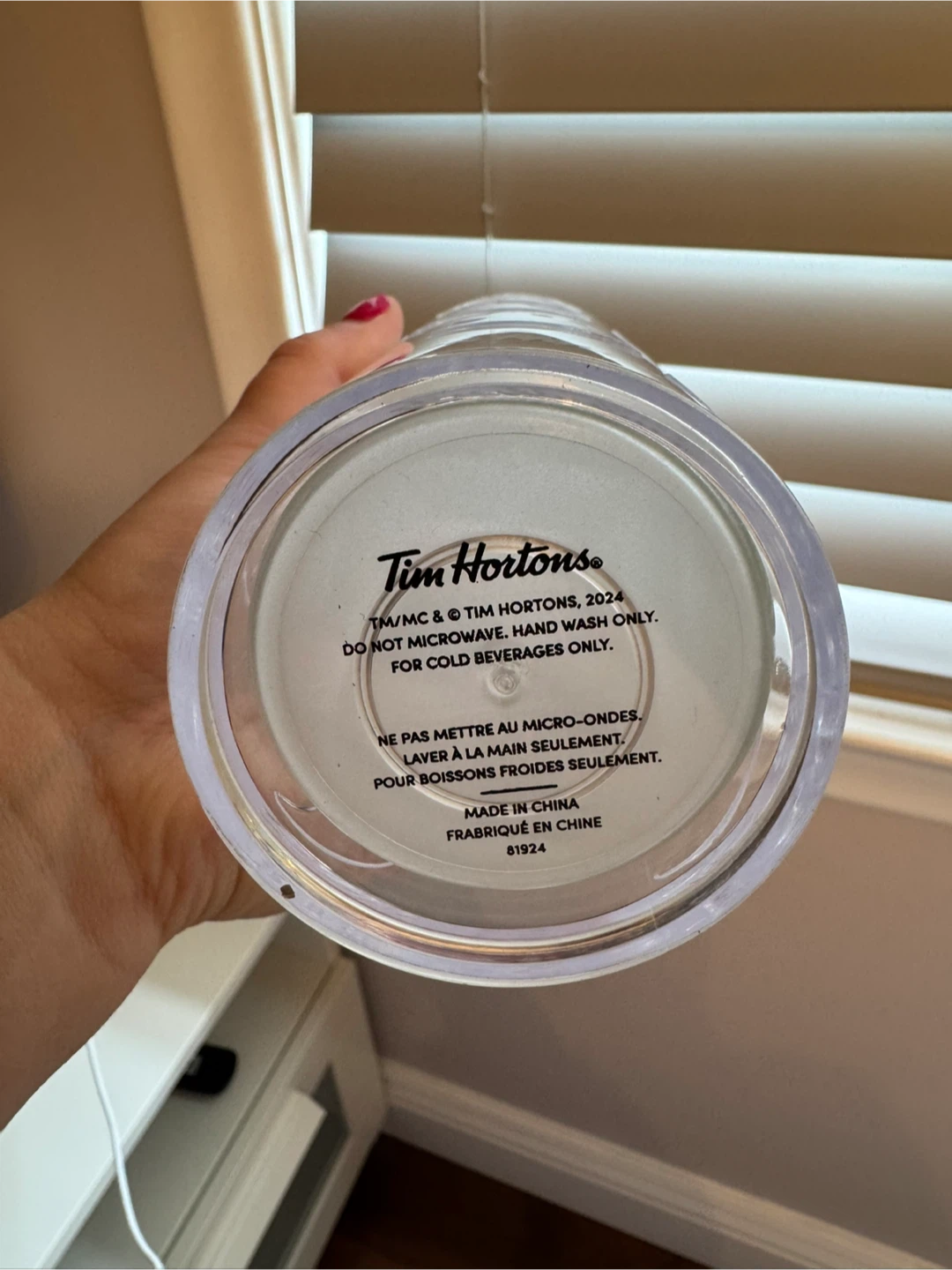 Tim Hortons Tumbler with Straw glow in the dark - photo 3