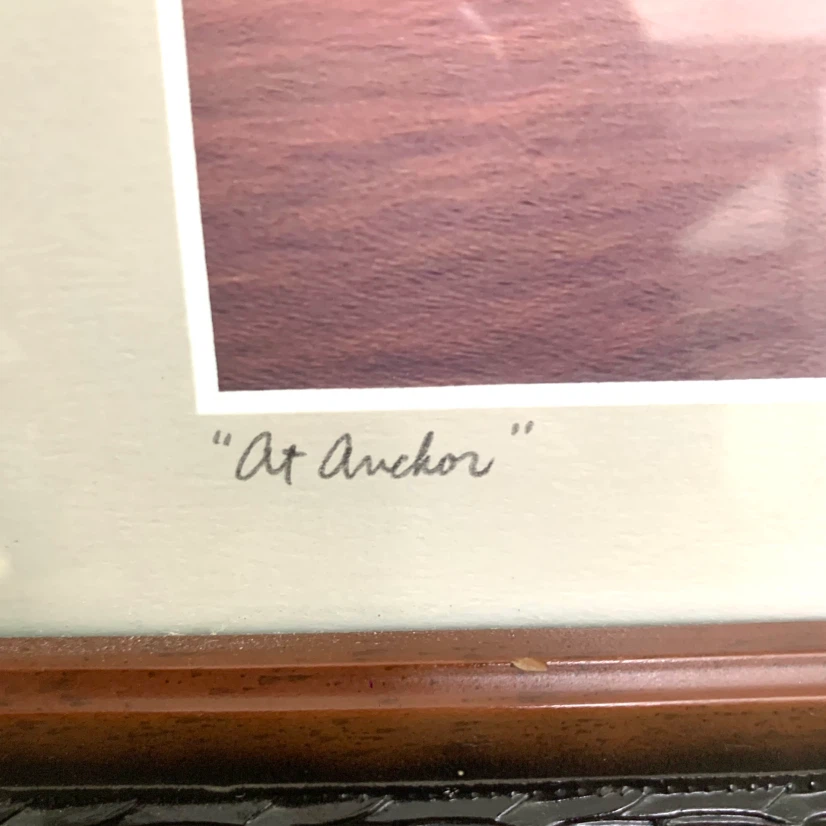 Framed Photograph "At Anchor" by John David Deery - photo 5