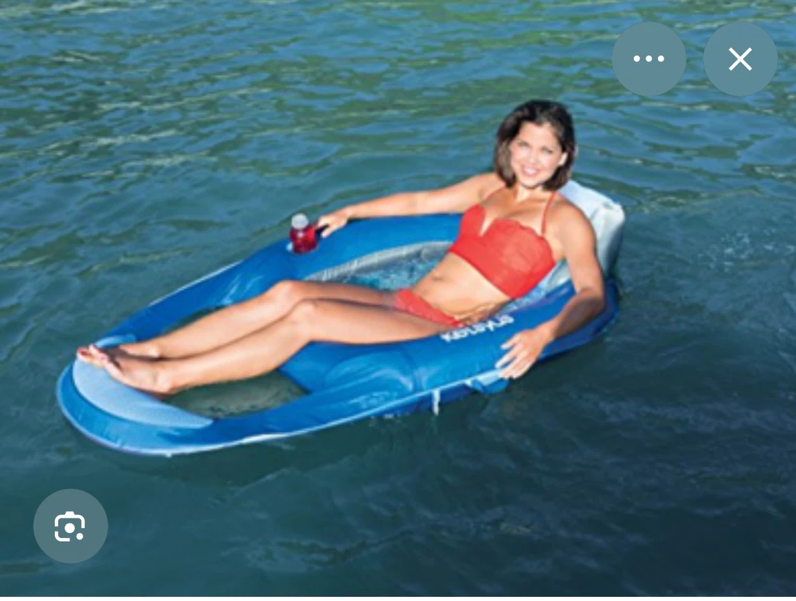 Kelsyus Blue Mesh Floating Lounger