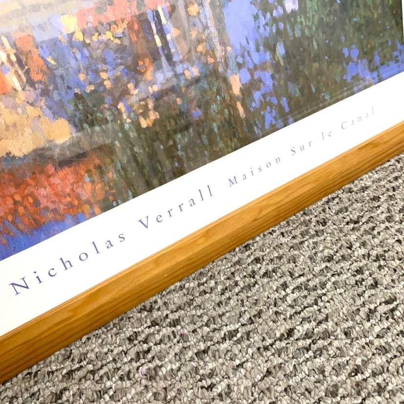 Nicholas Verrall Maison Sur Le Canal Framed Art Print Wall Decor - photo 4