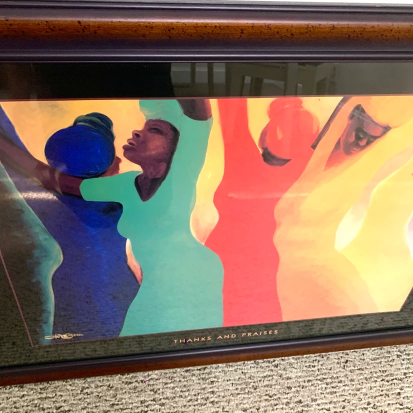 Bernard Hoyes Thanks and Praises Framed Art Print Wall Decor - photo 3