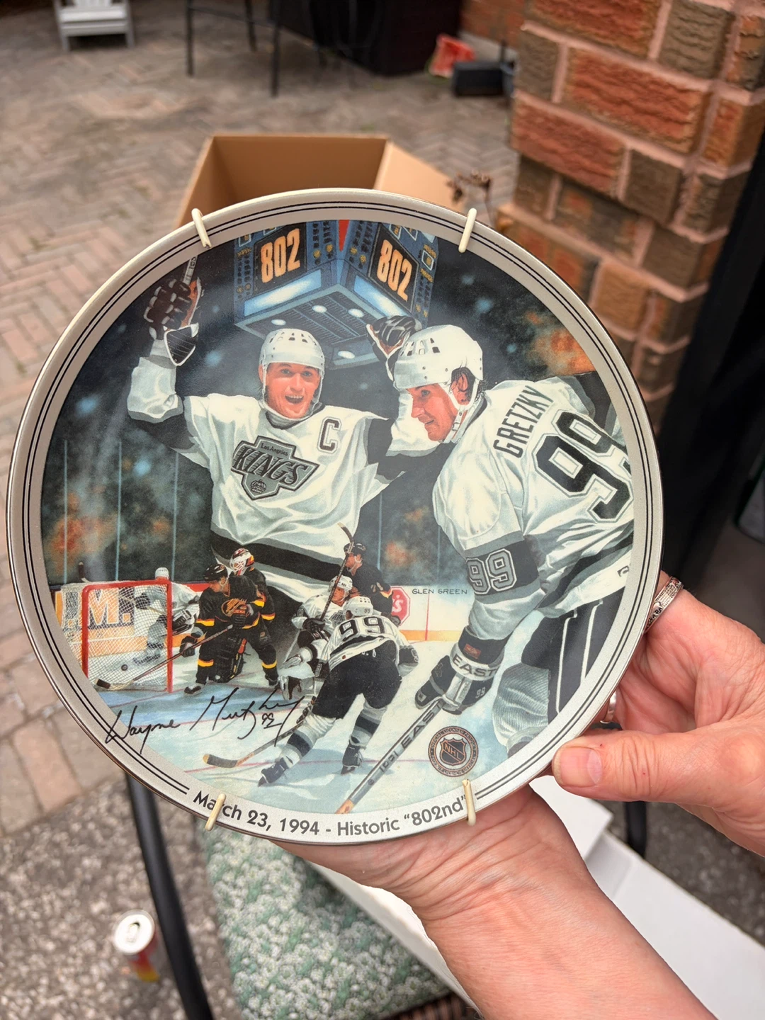 Wayne Gretzky "802nd" Historic Moment Collector's Plate