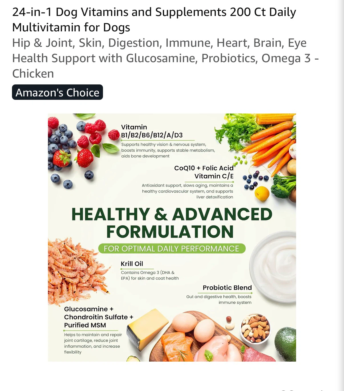 24-IN-1 Dog Multivitamin Chews - 200 Count - photo 3