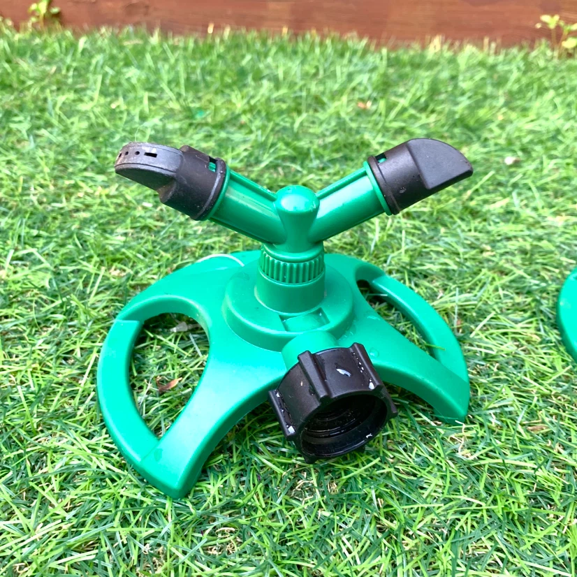 2 Rotary Lawn Sprinklers Garden Watering Yard Sprinkler Set - photo 2