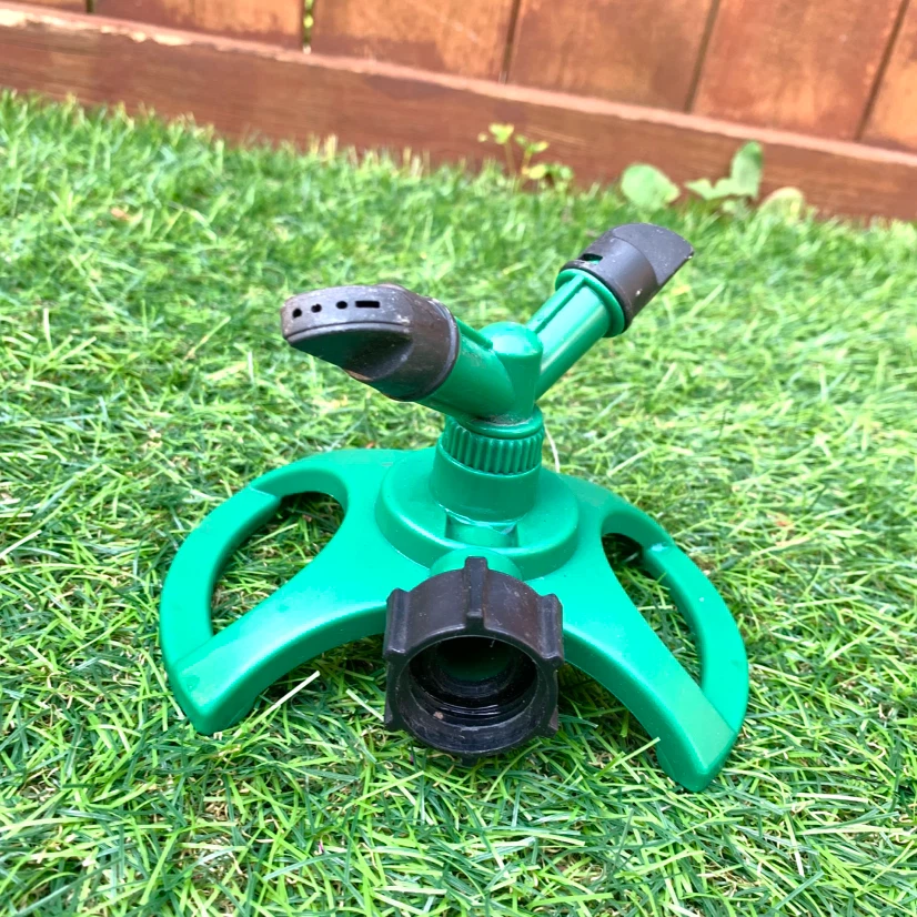 2 Rotary Lawn Sprinklers Garden Watering Yard Sprinkler Set - photo 3