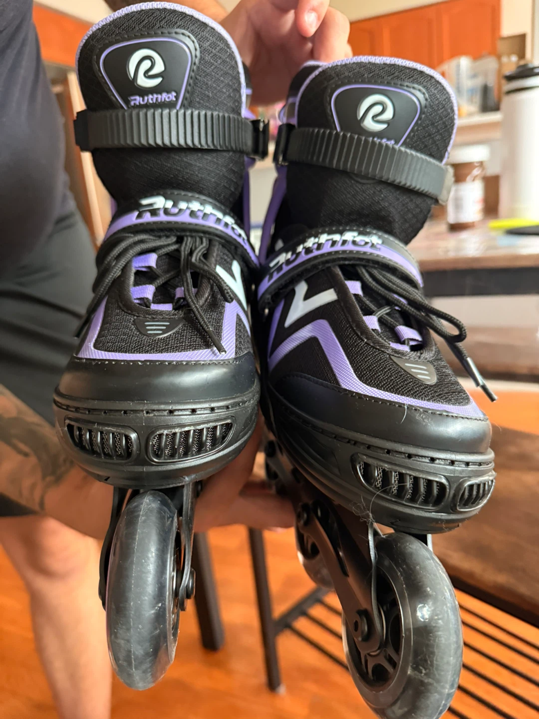 Ruthfot Purple and Black Inline Skates Size Large