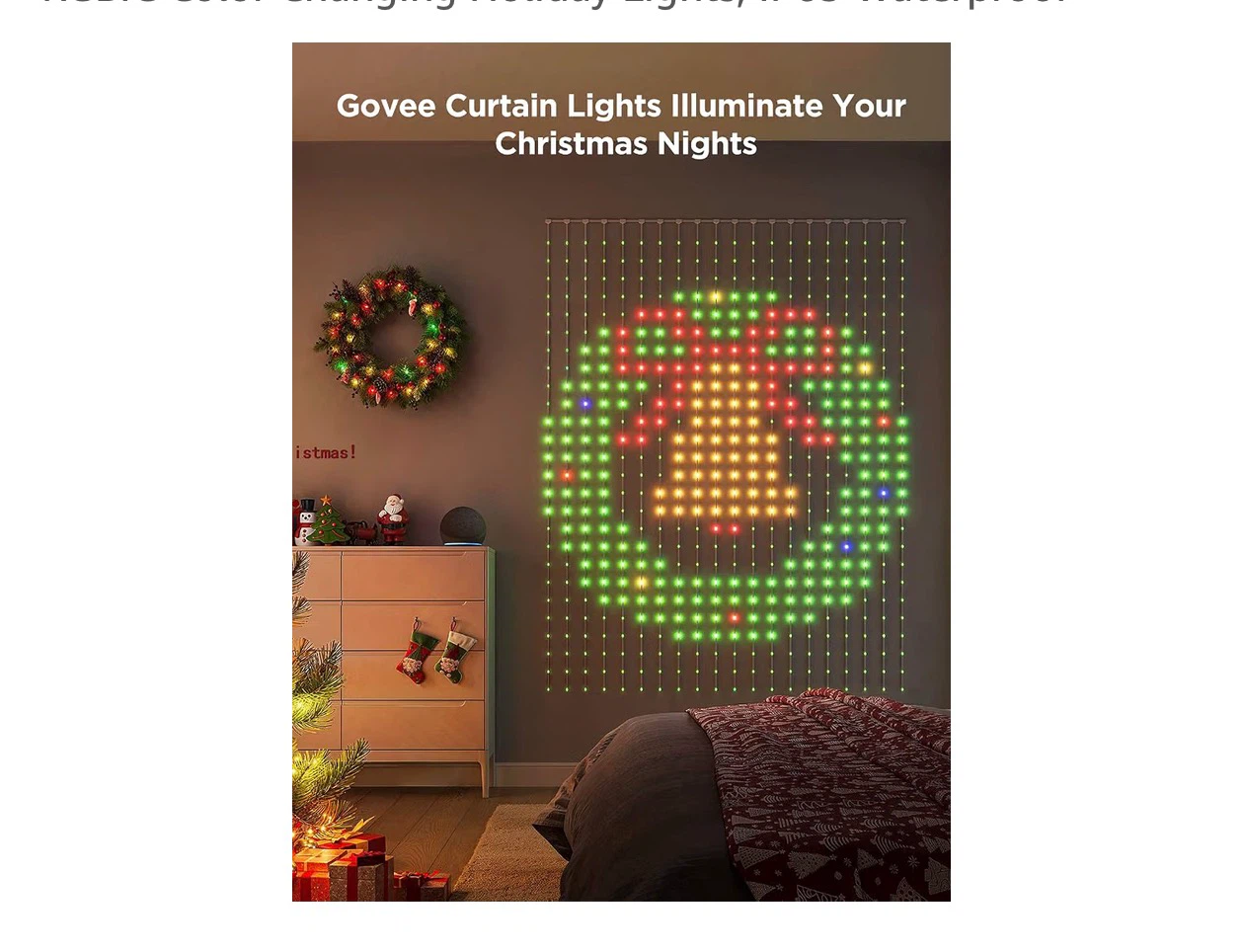 Govee Smart Curtain Lights 2, 520 LEDs, 4.9x6.6ft - photo 5