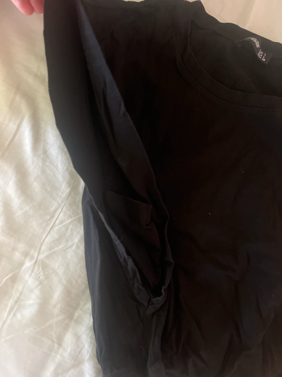 Ambar Black Cropped T-Shirt - photo 3