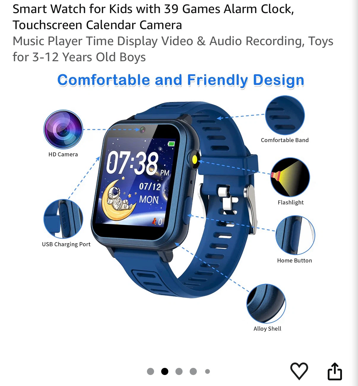 PhyuIls Kids Smart Watch - Blue - photo 2