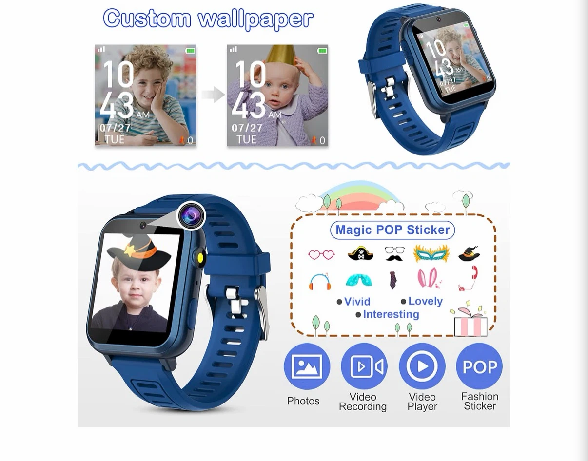 PhyuIls Kids Smart Watch - Blue - photo 5