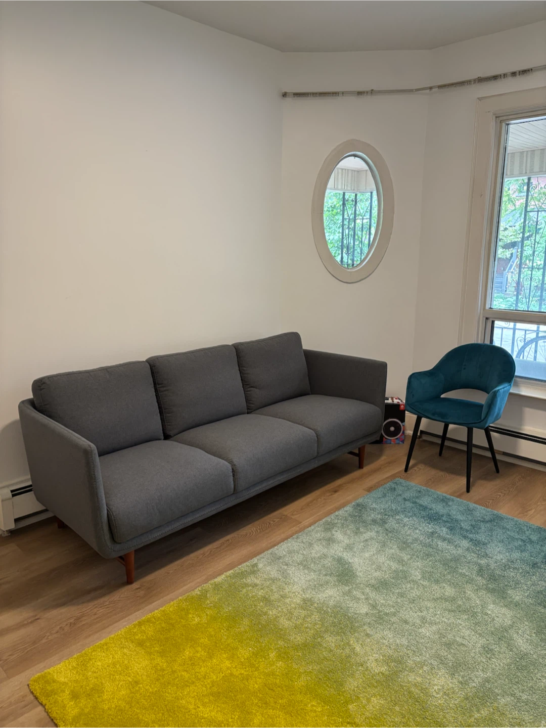Structube Grey 3-Seater Sofa “Aaron”