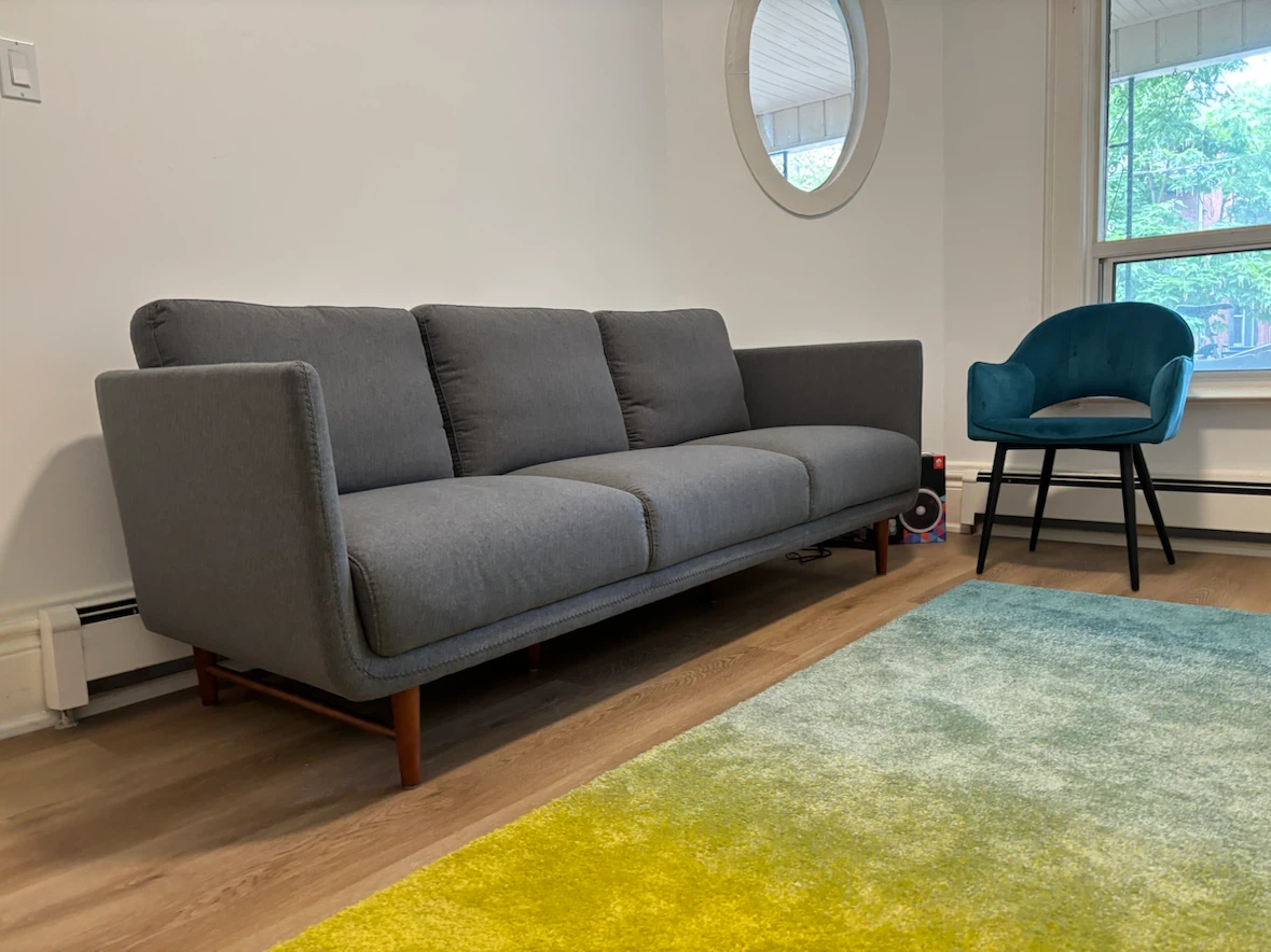 Structube Grey 3-Seater Sofa “Aaron” - photo 2