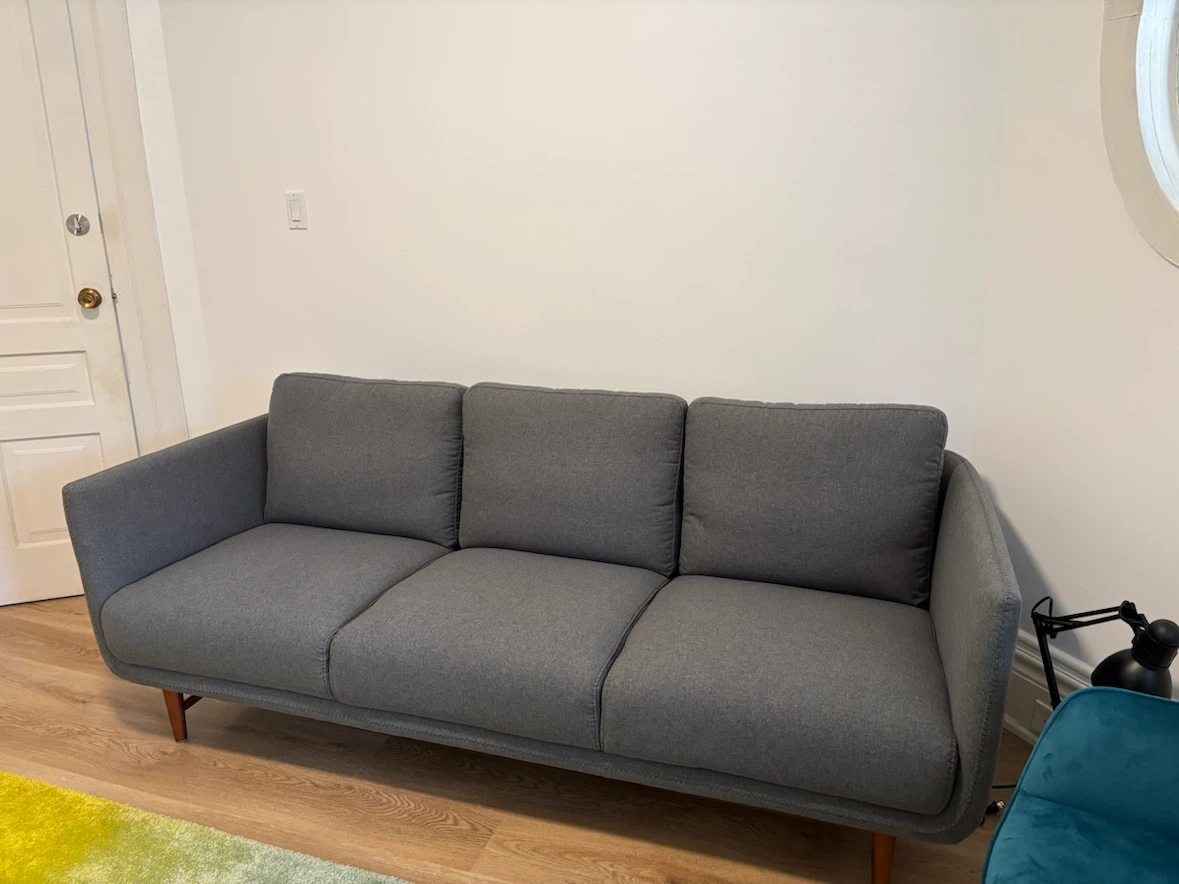 Structube Grey 3-Seater Sofa “Aaron” - photo 3