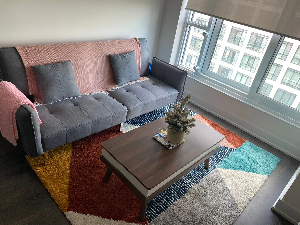 Grey Tufted Sofa Bed - photo 2